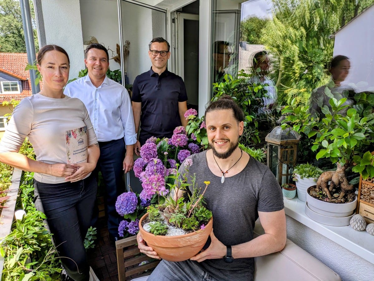 HWB-Balkonwettbewerb: Bienenfreundlichkeit ist ein Plus