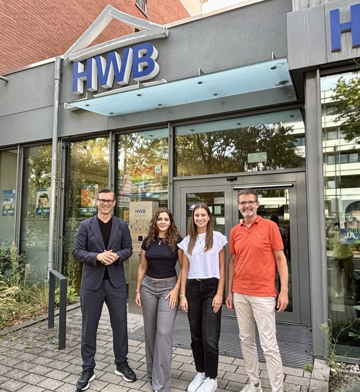 Karrierestart bei der HWB: Neue Nachwuchskräfte sind da