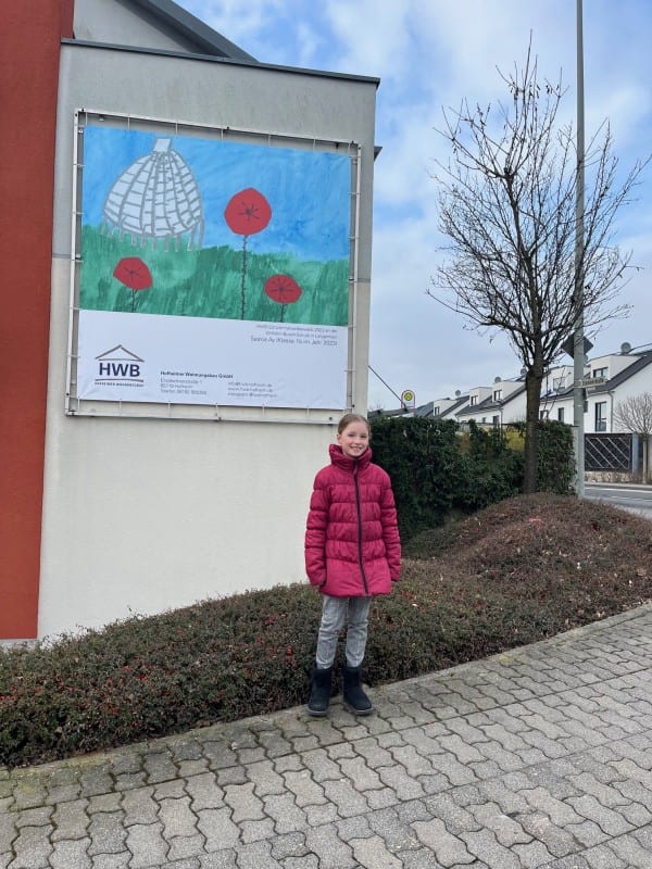 HWB-Malwettbewerb: Grundschülerin Saskia gewinnt mit Bahá’í-Tempel