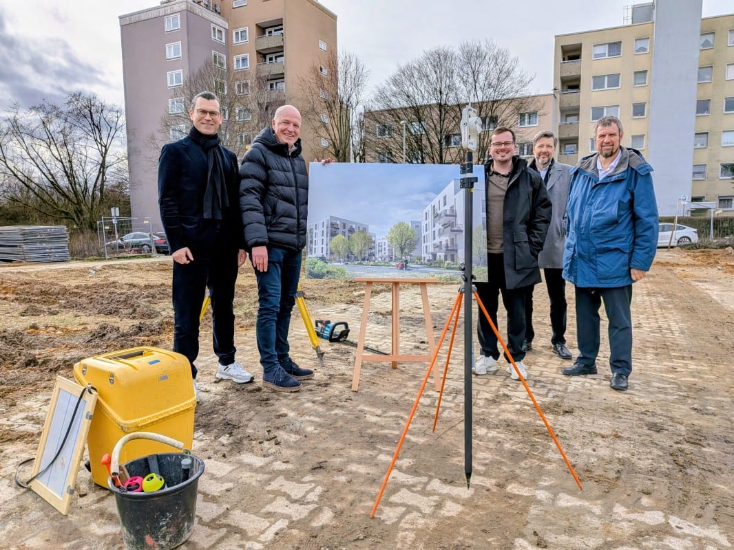 Baugenehmigung und Start für größtes Projekt in 40 Jahren: HWB schafft 64 Wohneinheiten im QuartierHochVier