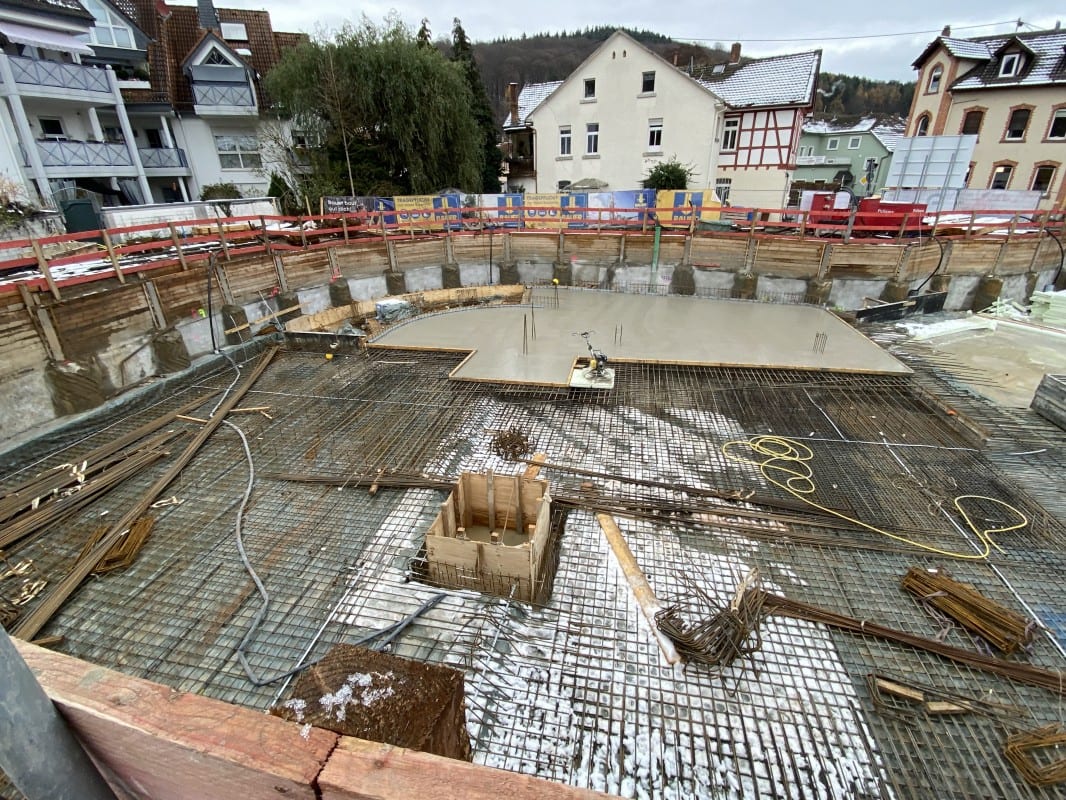 Nahkauf-Areal Lorsbach: Lärm durch Beton-Arbeiten