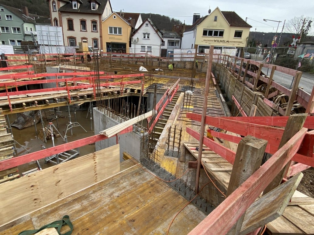 Nahkauf-Areal Lorsbach: Arbeiten am Rohbau schreiten voran