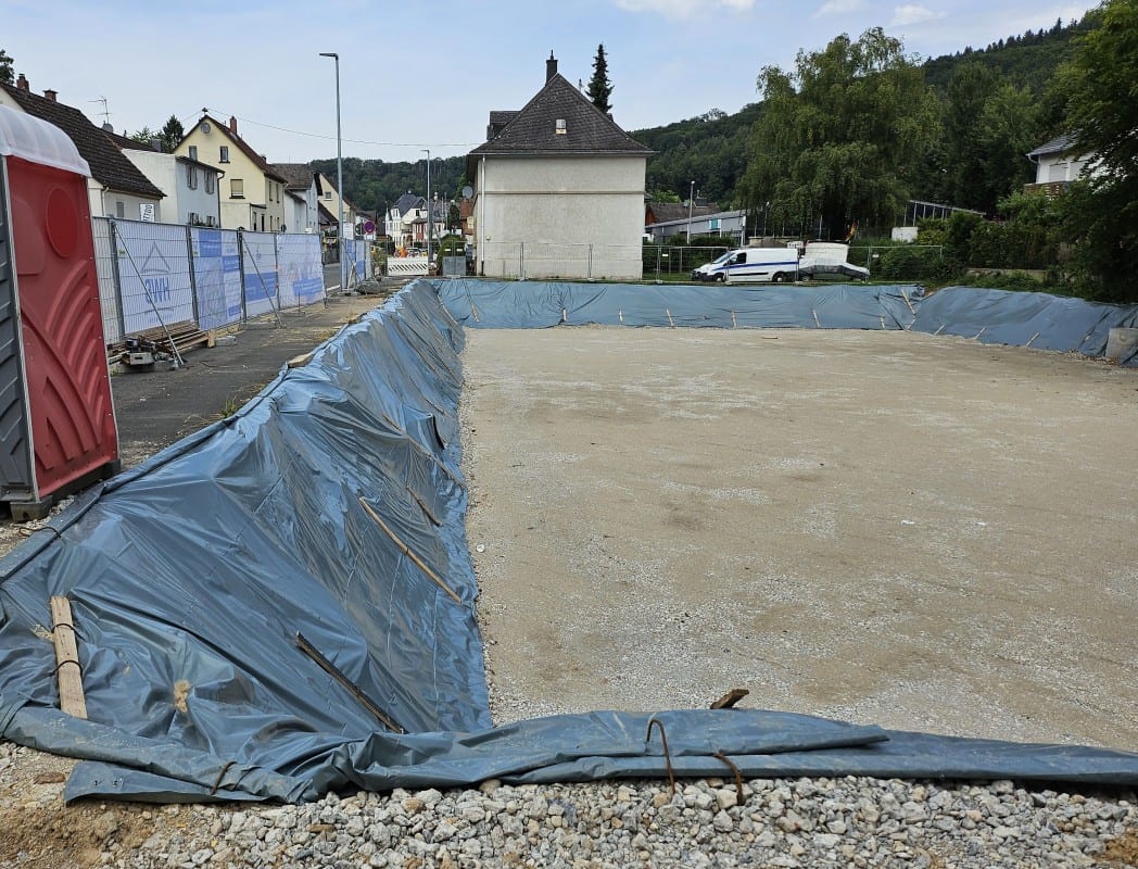 Wohnen im Lorsbachtal: Beginn der Arbeiten am Rohbau