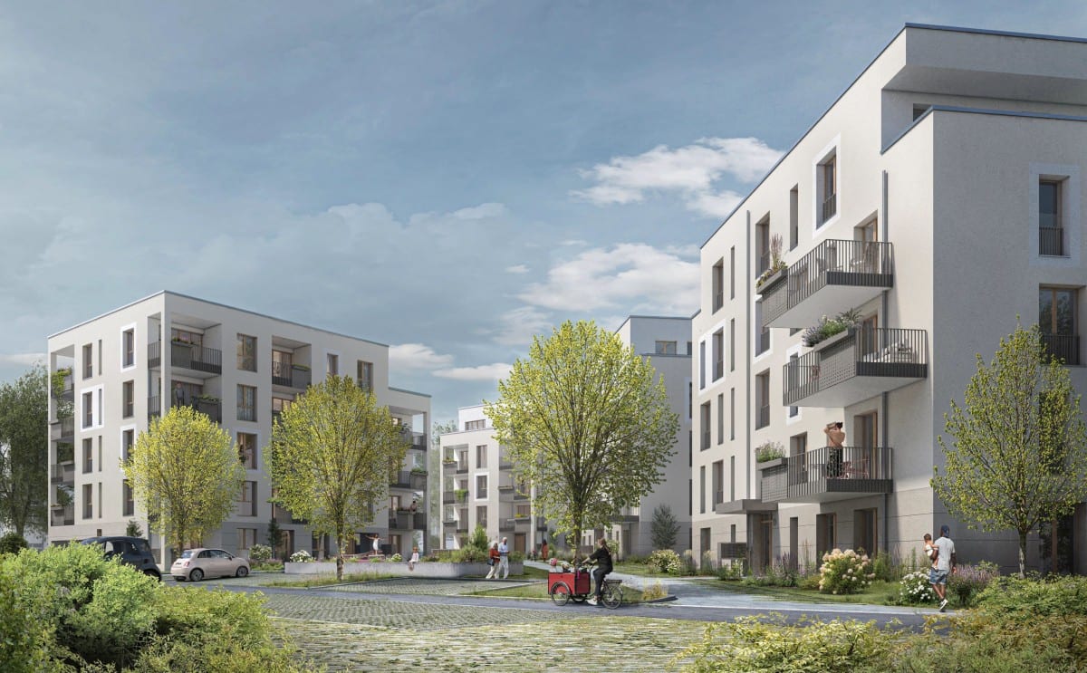 QuartierHochVier: Bauantrag für 64 geförderte Wohneinheiten