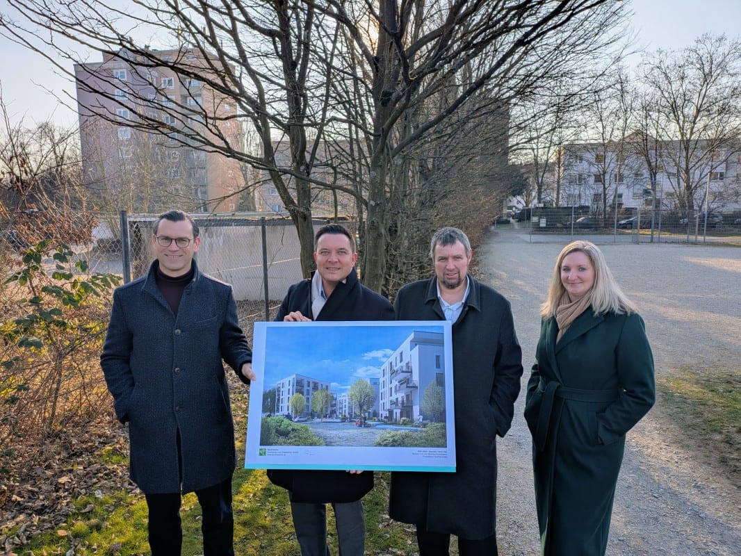 QuartierHochVier: Bauantrag für 64 geförderte Wohneinheiten