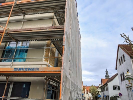 Neue Stadtbücherei: Trotz kaltem Wetter weiter im Zeitplan